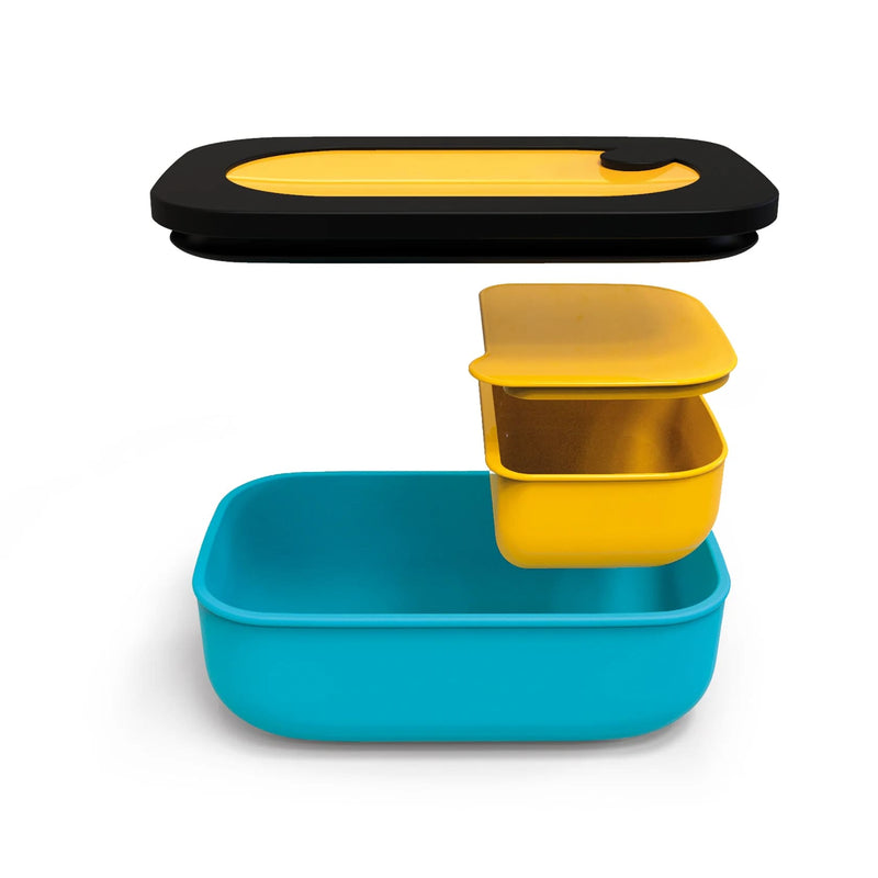 guzzini guzzini set lunch box con posate da viaggio store go verde avocado ean 8008392402336