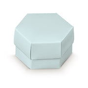 Scotton Sechseckbox mit Trennwand 80 x 55 mm Leinen Blau 10 St.