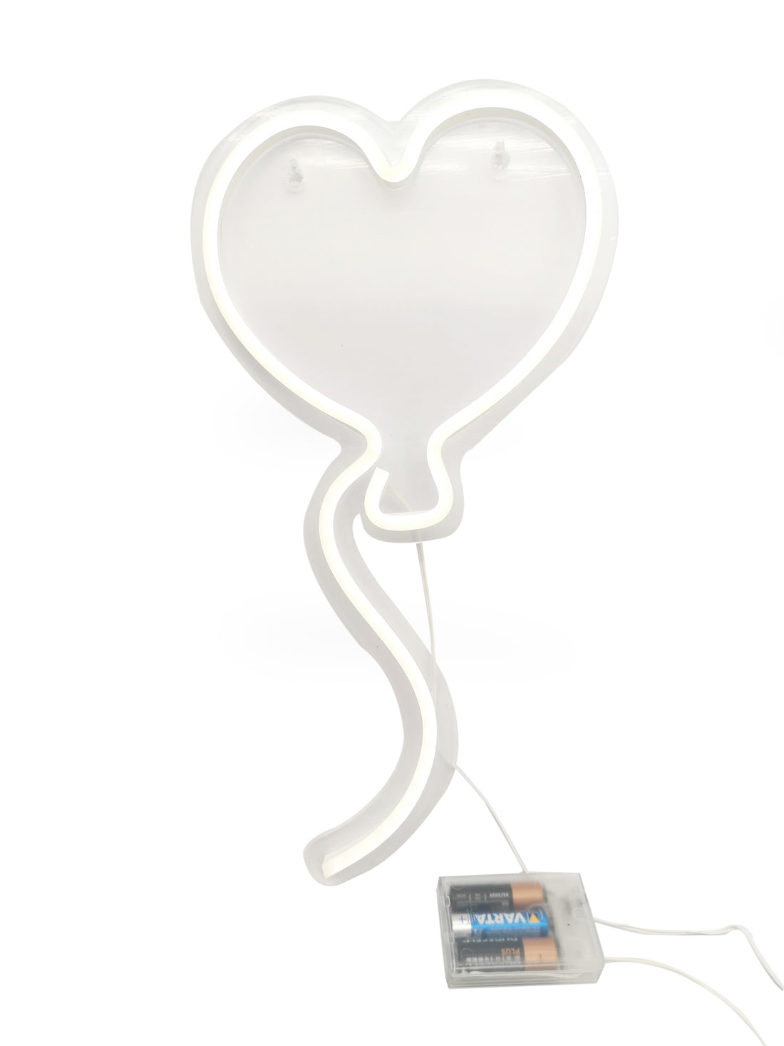 Vimin Box Herzballon LED Acryl H 42 cm B 23 cm B 1,5 cm