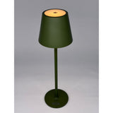 L'Arcolaio LED-Leuchte Touch Aufladbar H 38 cm 10 x 10 cm IP54 Round Pro Olive