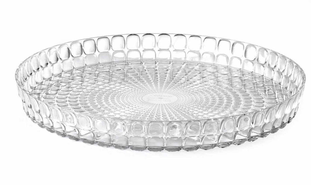 GUZZINI Vassoio Tondo Tiffany D 35,6 Cm H 4 Cm Trasparente