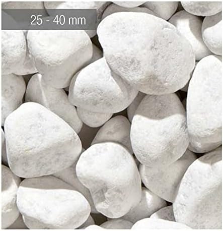 L'Arcolaio Ciottoli Bianco Carrara 25 / 40 Mm 20 Kg