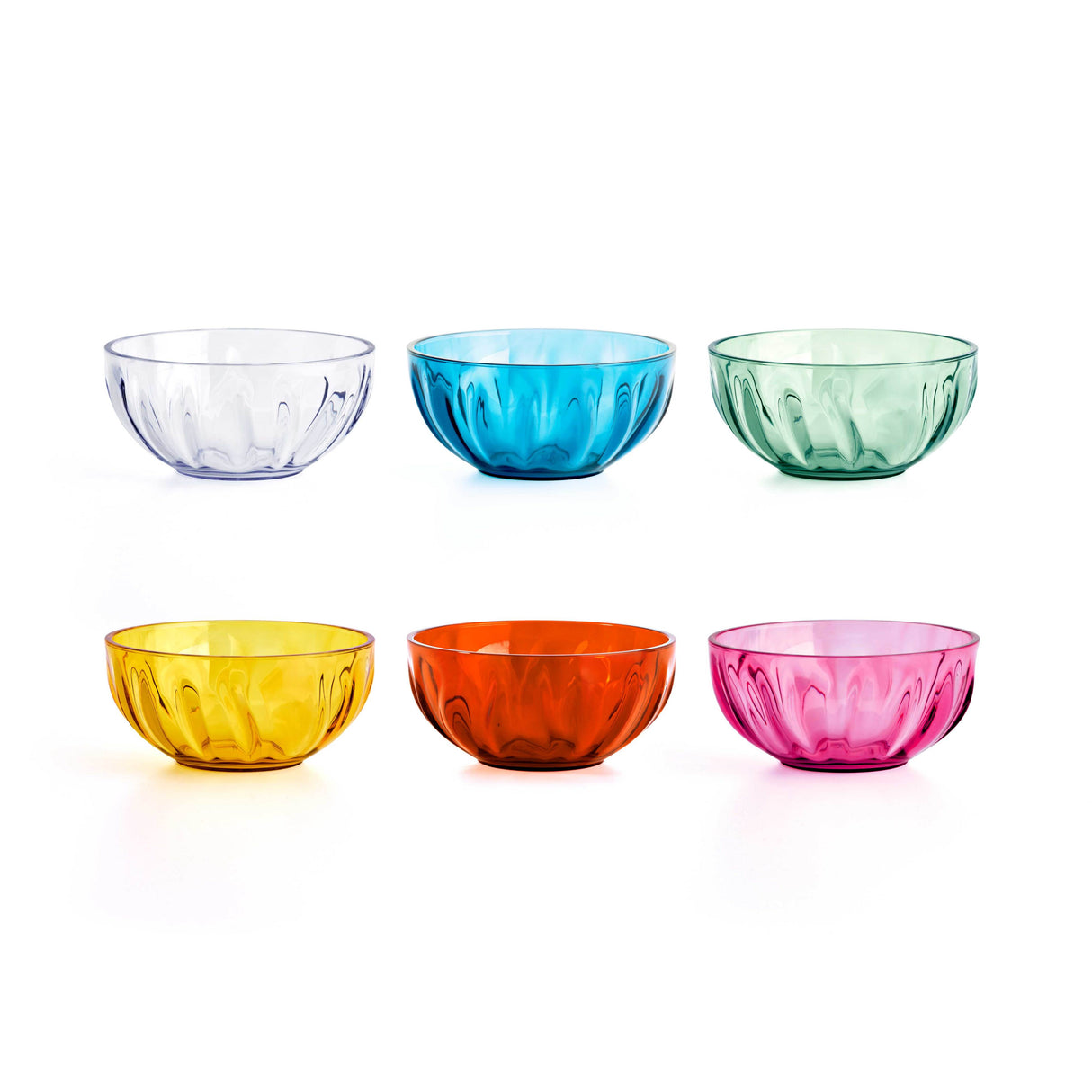 GUZZINI Set 6 Schalen Chef Line Aqua D 12 cm aus Kunststoff – Bunte Schalen für Tisch und Küche