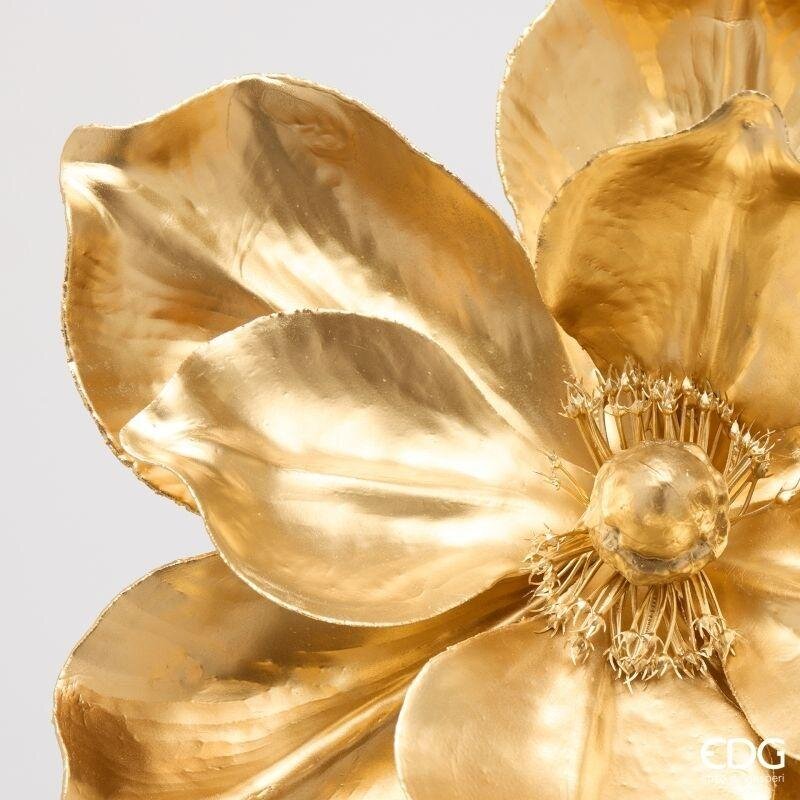 EDG Enzo De Gasperi Magnolia Glossy Ramo Gold H65 Ø25 cm – Blütendekor Weihnachten
