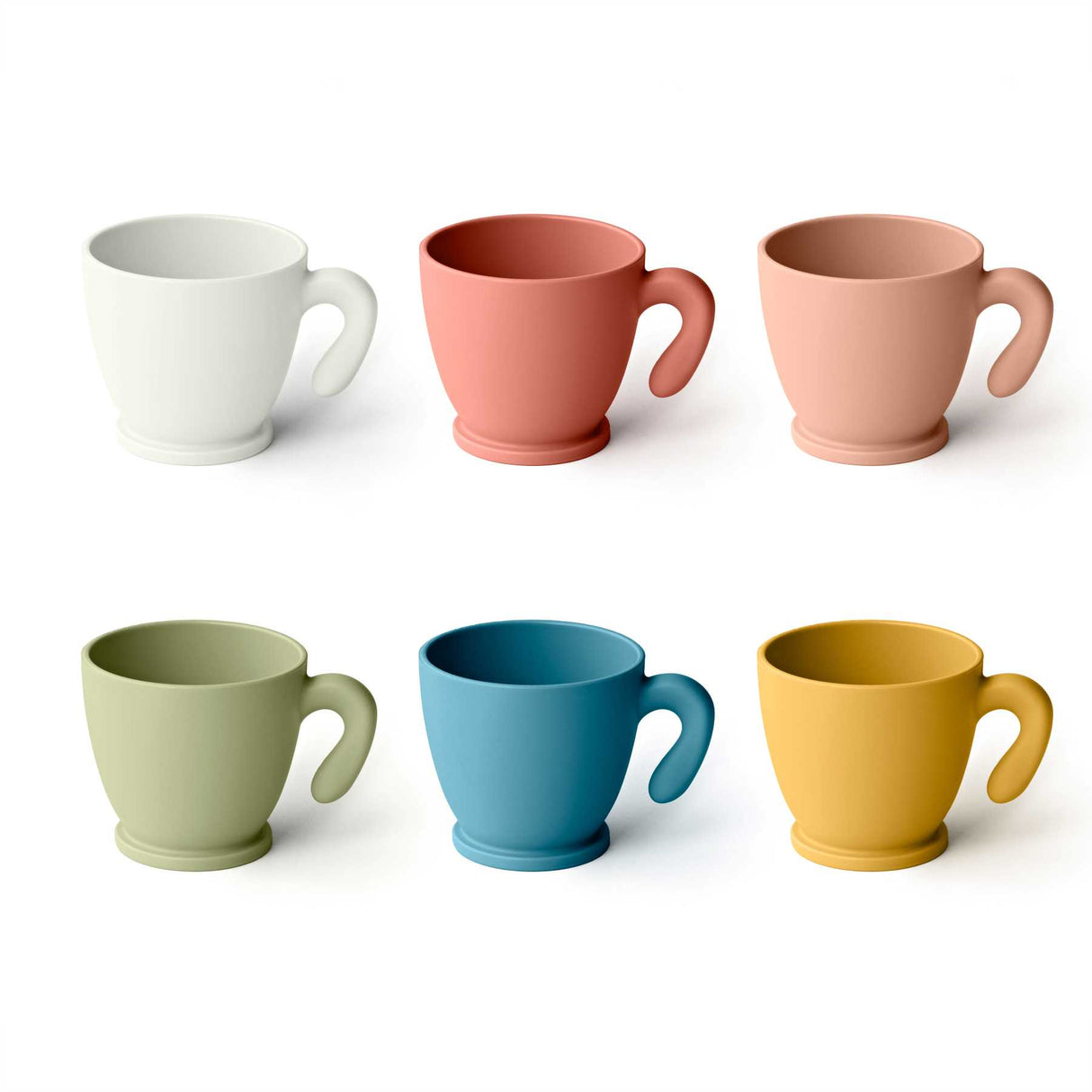 GUZZINI Set 6 Kaffeetassen Coffee Pop Chef Line Mehrfarbig