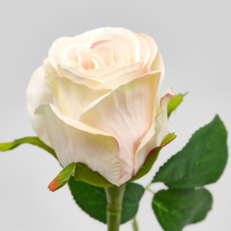 EDG Enzo De Gasperi Rosa Bocciolo Olis 3 Fg Zweig Sortiert H 51 Cm Künstliche Pflanze Elfenbein 1 Stk