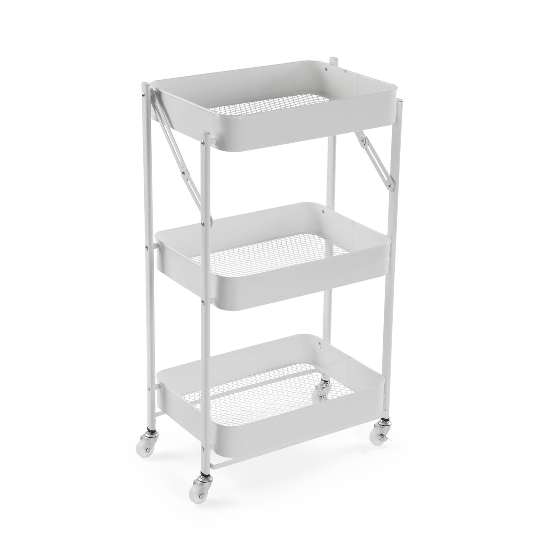 Versa Klappwagen aus Metall in Weiß