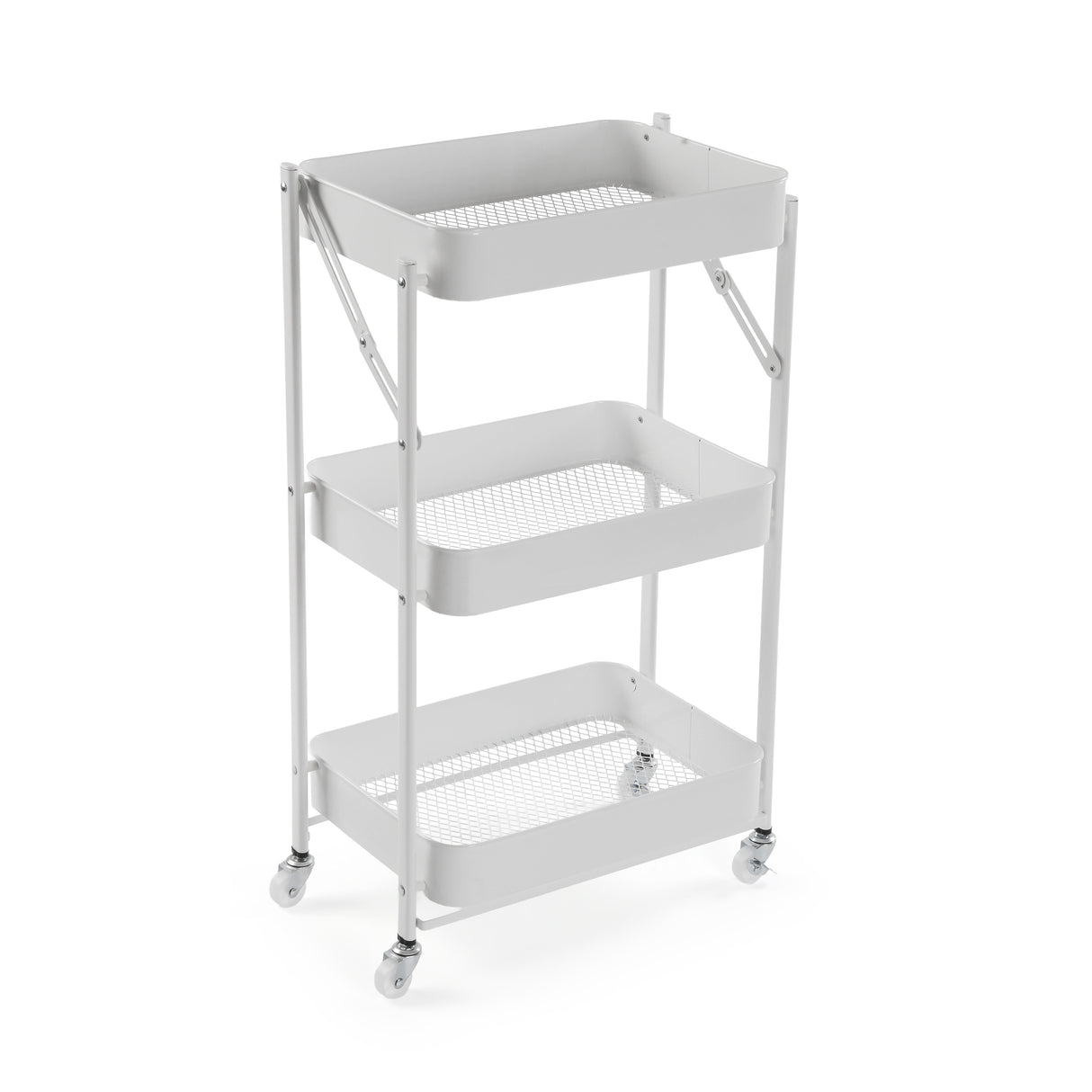 Versa Klappwagen aus Metall in Weiß