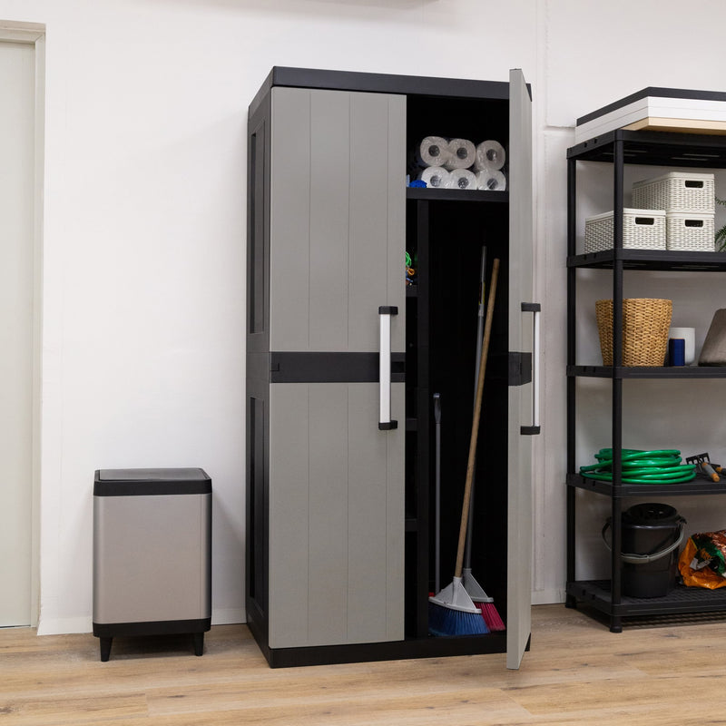 Toomax Schrank 2-türig Garage Mega Utility Cabinet – Werkzeugschrank mit 4 verstellbaren Böden