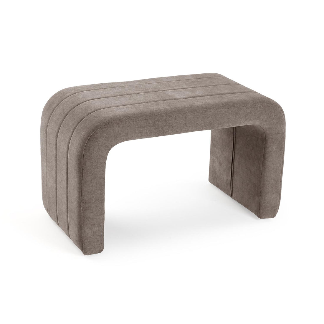 Versa Gepolsterter Sitzhocker Beige
