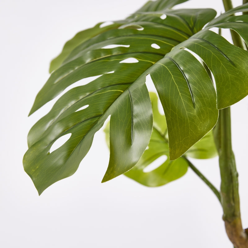 EDG Enzo De Gasperi Monstera Slim Mit künstlichem Topf H 130 cm Grün
