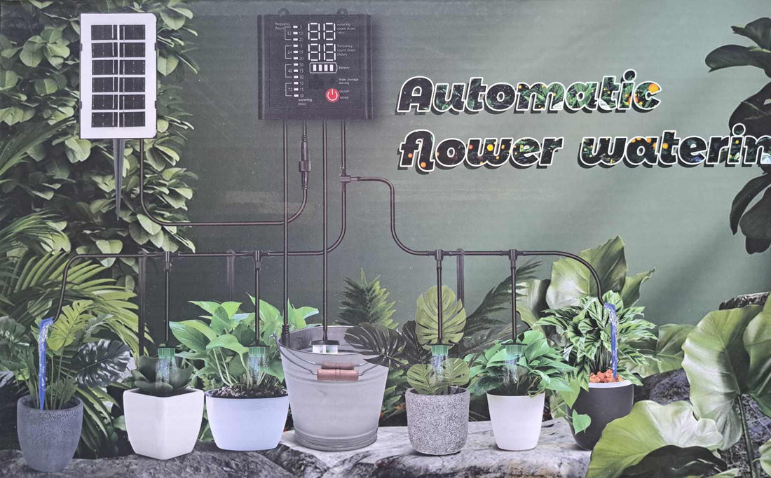 BONTURI CASA HOME DECORATION Bewässerer PWB und Solar für 15 Töpfe
