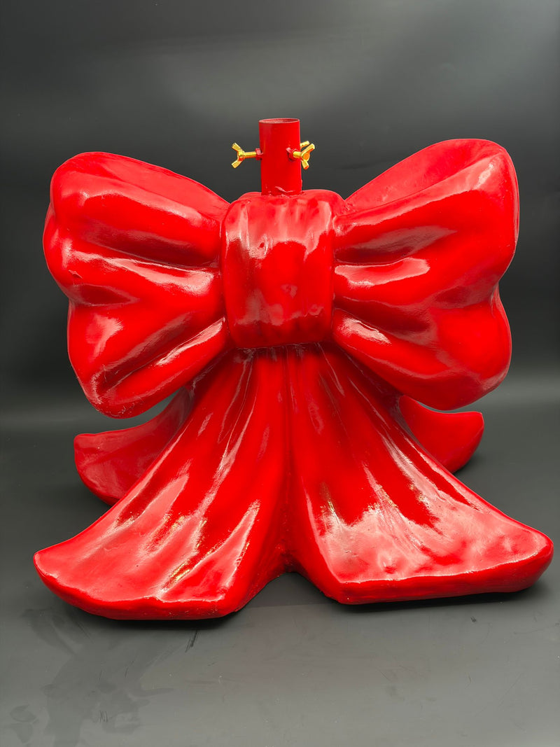 Kostbare Home Base Weihnachtsbaum Dekorativer Schleife Polyresin 57 cm Rot