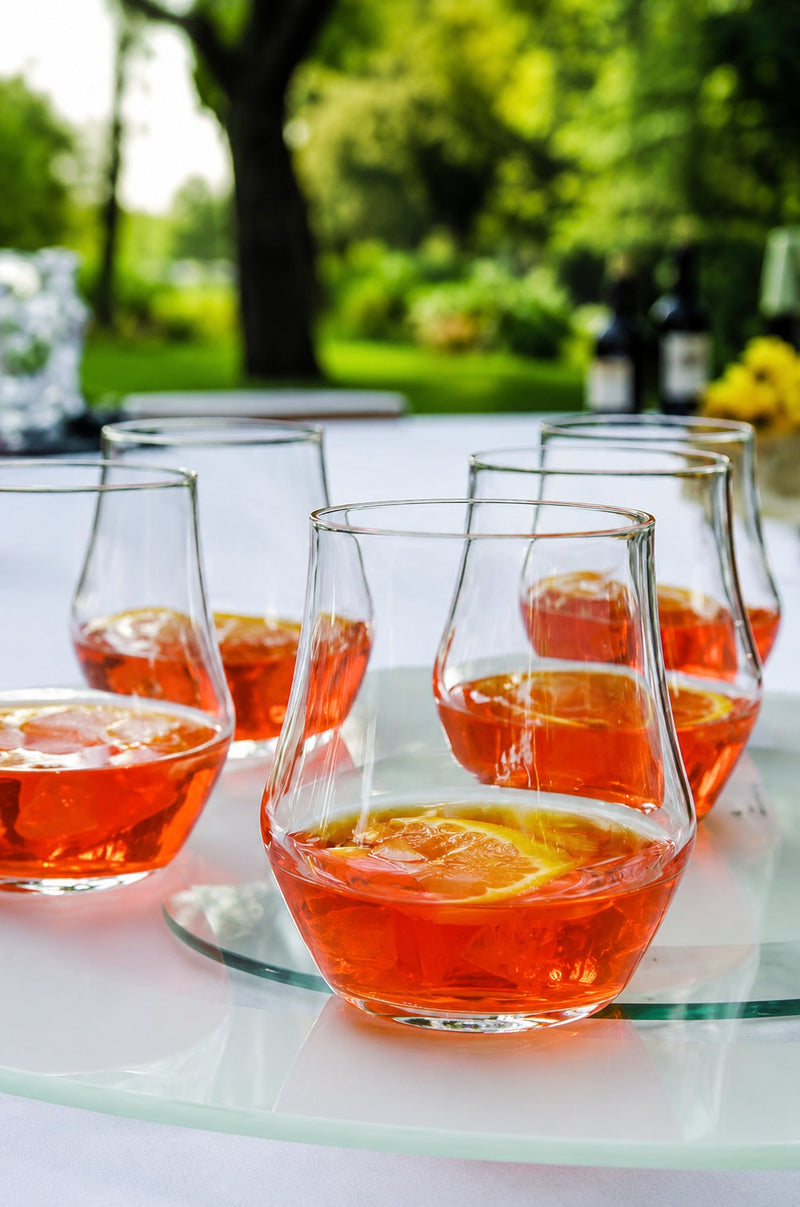 RCR Cristalleria Italiana Ego - E39 - Set of 6 Drinking Glasses in Glass