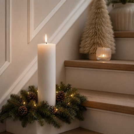 Bonturi Casa CANDELA LED CERA Bianca 10x20 Cm TOUCH