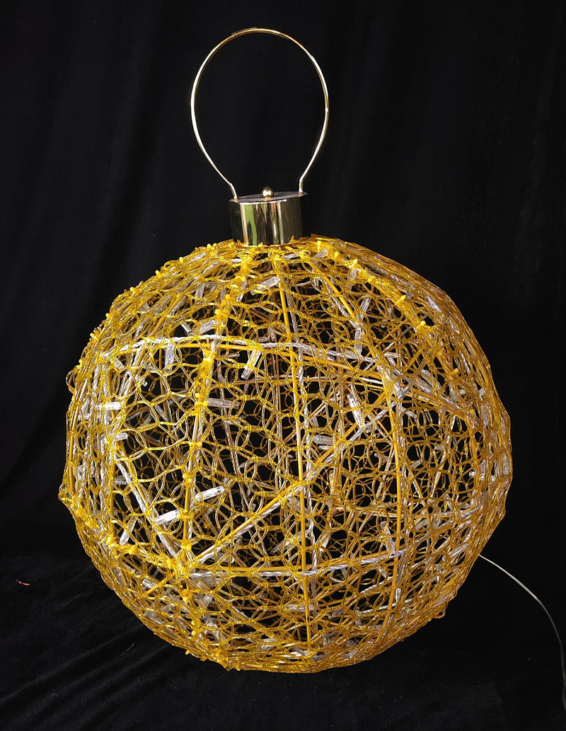 Bonturi Casa Leuchtende Weihnachtskugel Sphäre 200 LED D 50 Cm H 60 Cm GOLD