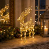 EDG Enzo De Gasperi Dekoration Rentier Weihnachten Led Geflecht 40 MicroLed H 37 Cm L 25 Cm L 12 Cm IP20 Gold