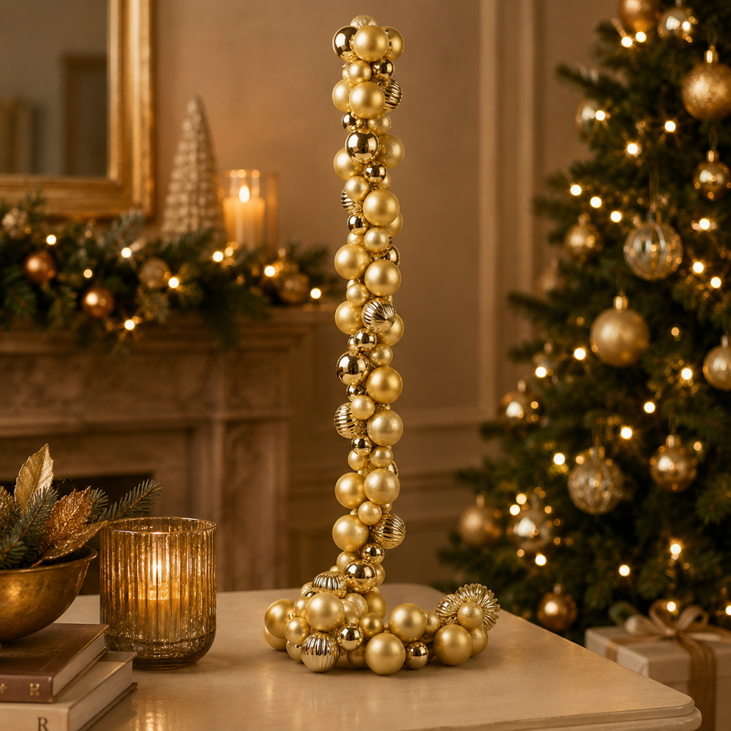 EDG Enzo De Gasperi Weihnachtsgirlande Pallemix X100 L 150 cm Gold
