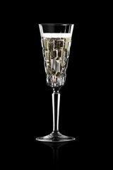 RCR Cristalleria Italiana Etna - FL - Set aus 6 Flötengläsern aus Glas