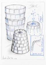 RCR Cristalleria Italiana Stack - DOF - Set aus 6 Gläsern aus Glas