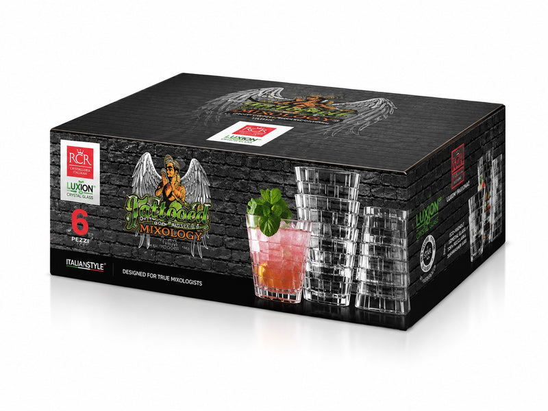RCR Cristalleria Italiana Stack - DOF - Set aus 6 Gläsern aus Glas