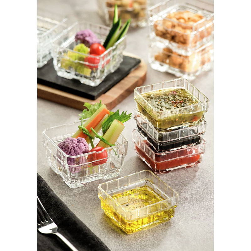 RCR Cristalleria Italiana Stack 75 - Set aus 6 stapelbaren Trinkgläsern 8,7×8 cm