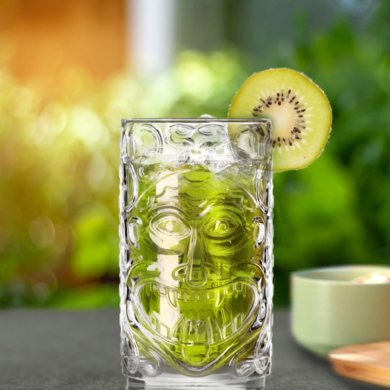 RCR Cristalleria Italiana Tiki Etruria - Set aus 4 Wasser- und Cocktailgläsern aus Glas