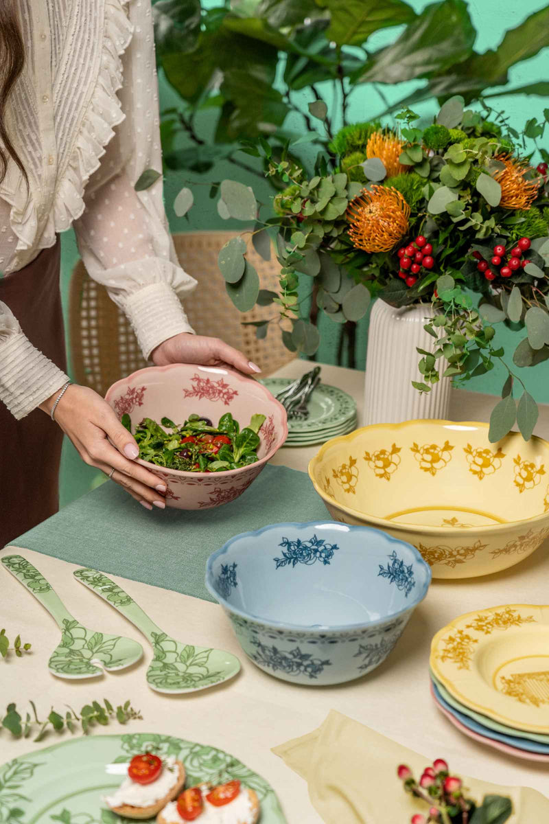 guzzini guzzini contenitore melamina josephine d 30 cm table decor verde polvere ean 8008392398820