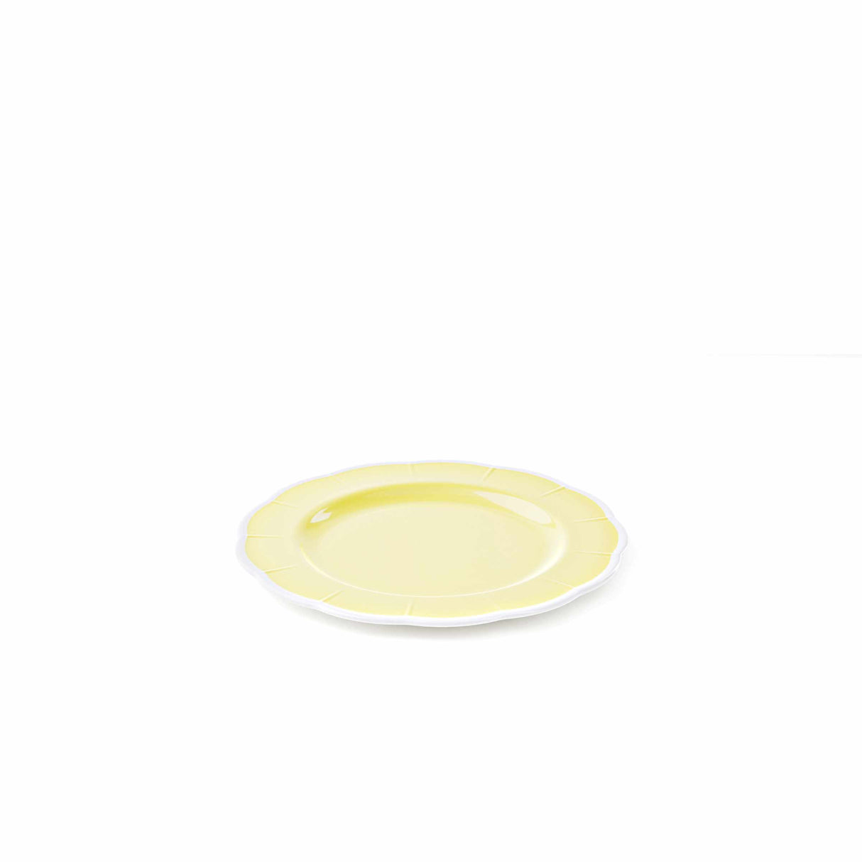 GUZZINI Flacher Teller Melamin Flora D 28 cm Tischdekoration Pulvergelb
