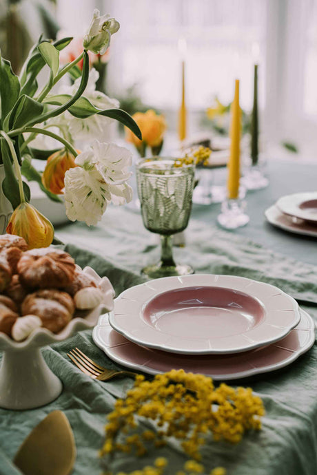 guzzini guzzini piatto piano melamina flora d 28 cm table decor giallo polvere ean 8008392388838
