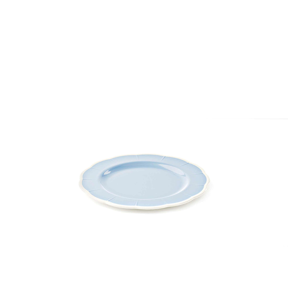 GUZZINI Flaches Teller Melamin Flora D 28 cm Tischdeko Pulver Himmelblau