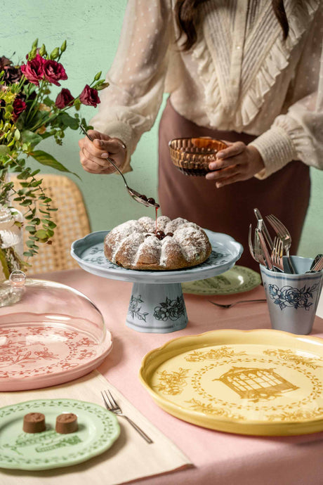 guzzini guzzini vassoio tondo piccolo melamina josephine d 315 cm table decor verde polvere ean 8008392399056