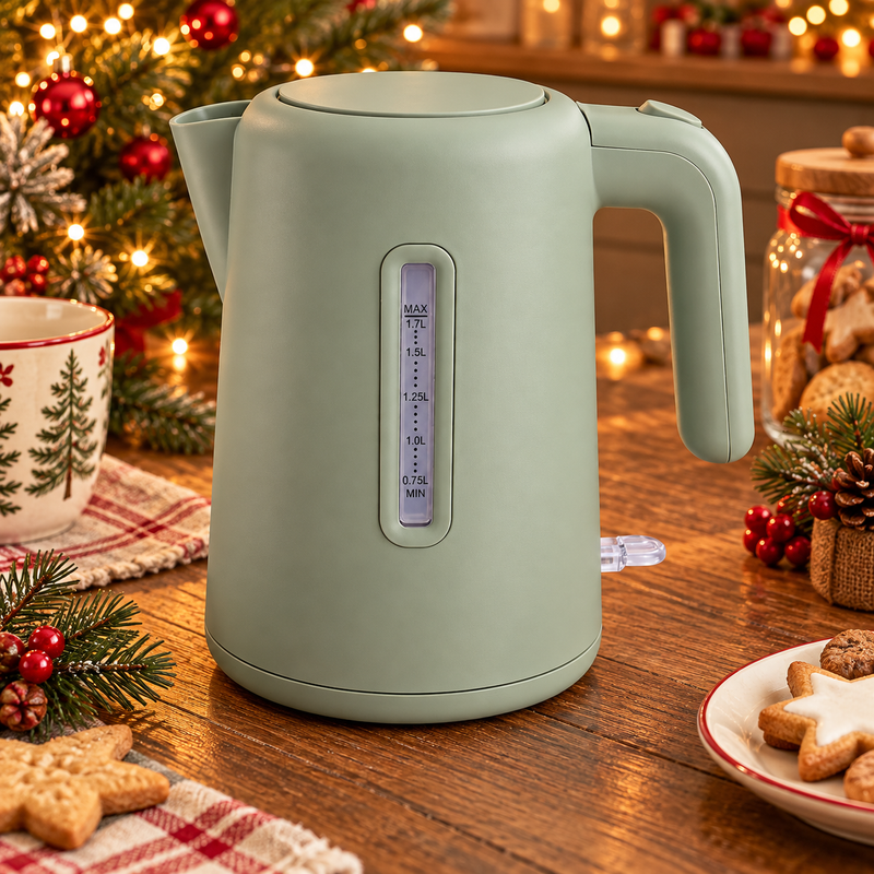 L'Arcolaio Green Bollitore Elettrico – Bollitore per Acqua Calda, Tè e Tisane, Pratico ed Elegante per la Cucina