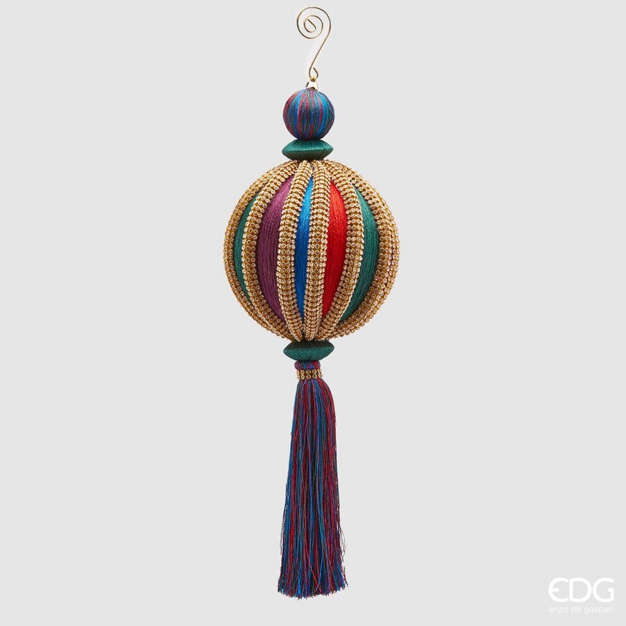 EDG Enzo De Gasperi Palla Natale Silk Zirc - Meriadia. H 35 Cm D 12 Cm Modello 1
