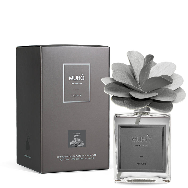 Muhà Raumduft-Diffusor Blüte Kamelie Tonka und Sandelholz 500 ml