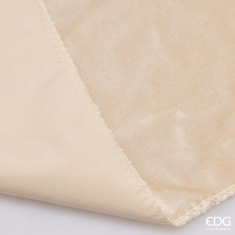 EDG Enzo De Gasperi Tessuto Decorativo Velvet Ivory Rotolo 35x200 cm – Decorazione di Natale