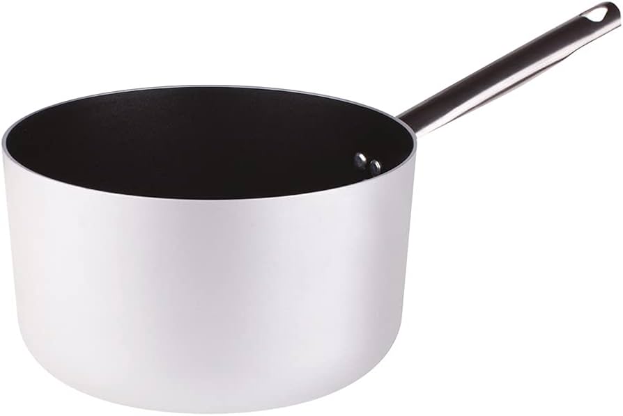 AGNELLI Hoher Topf 1 Griff Aluminium Antihaftbeschichtung D 20 cm