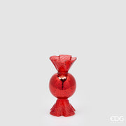 EDG Enzo De Gasperi Kerzenhalter Bonbon Rot H16 Ø8 cm – Weihnachtsdekoration