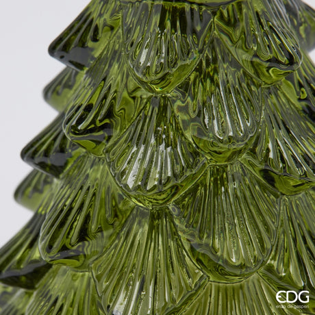 EDG Enzo De Gasperi Kerzenhalter Pino Dark Green H14 Ø12 cm – Weihnachtsdeko