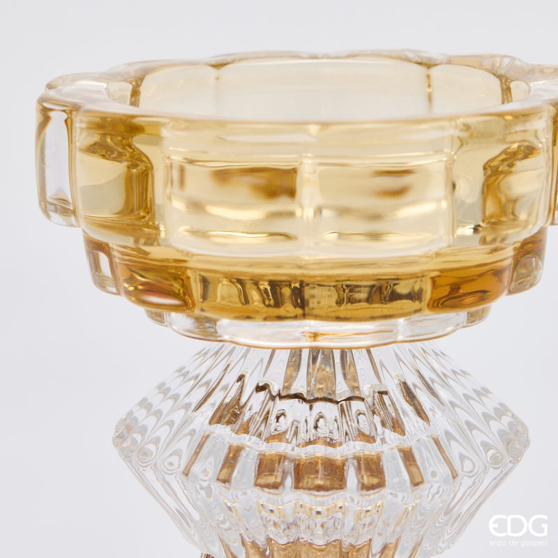 EDG Enzo De Gasperi Portacandela Natalizio a Coppa H15 Ø10 cm Marrone Mix – Decorazione di Natale