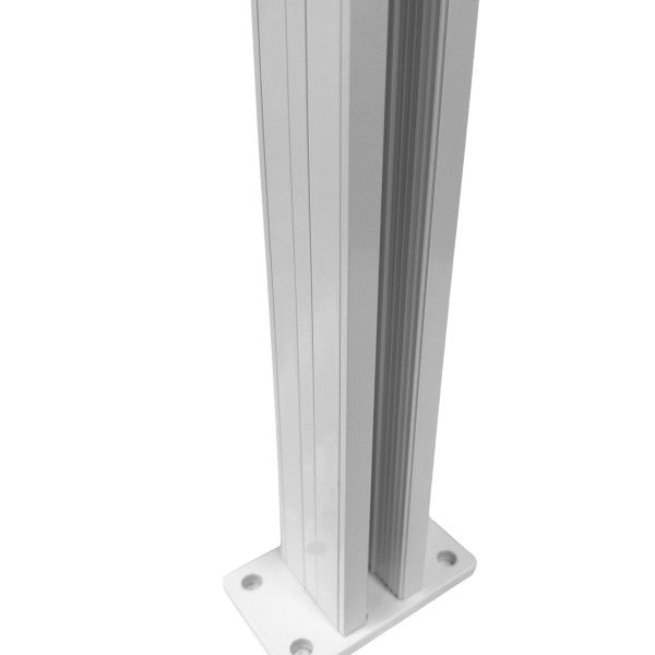 L'Arcolaio Zaun Ami Doppelpfosten H.146cm Weiß Hochglanz