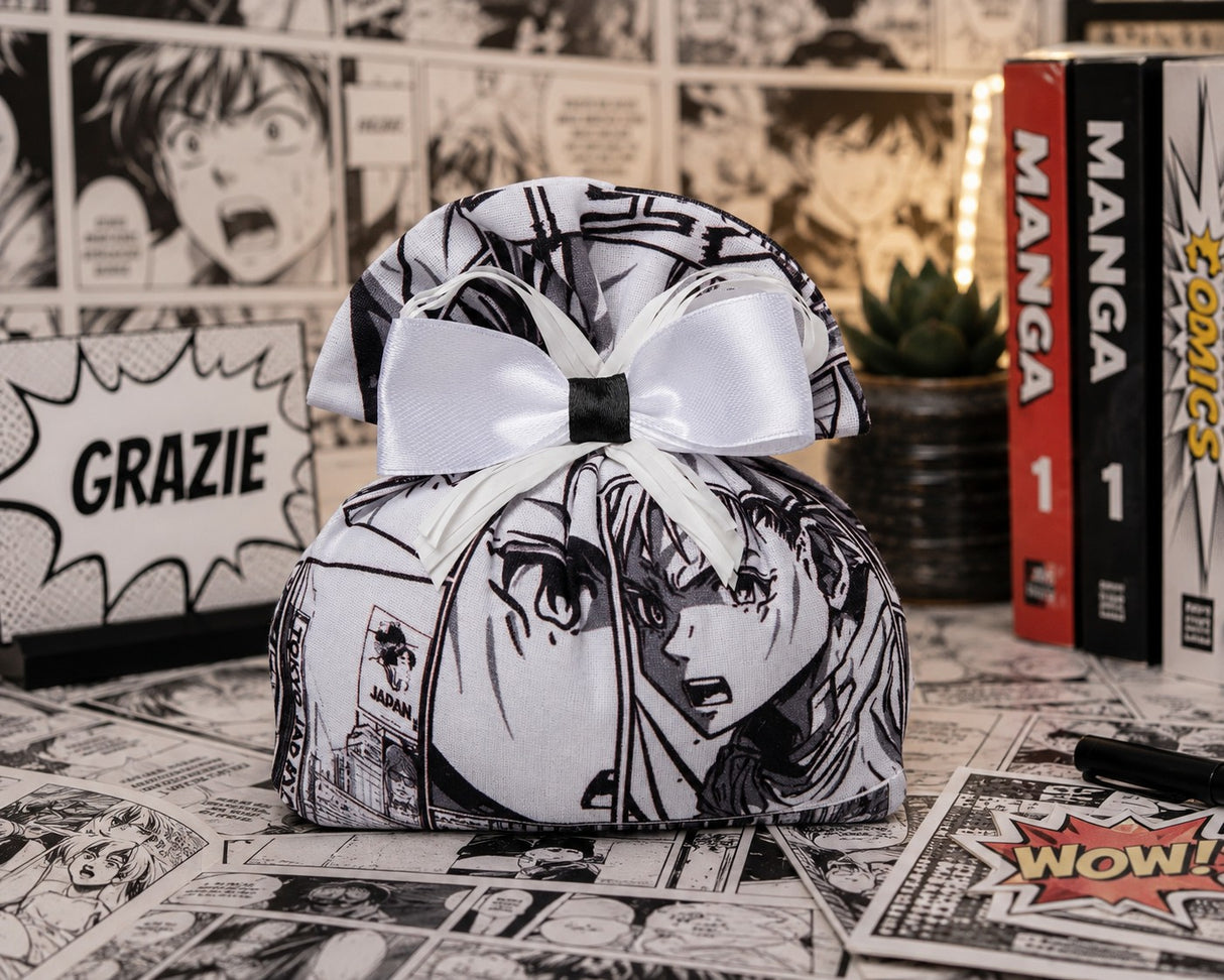 Creazioni per Enzo Beutel Bonbonniere Süßigkeitenbehälter Comics Anime Flipper 13x14 cm 10er-Pack