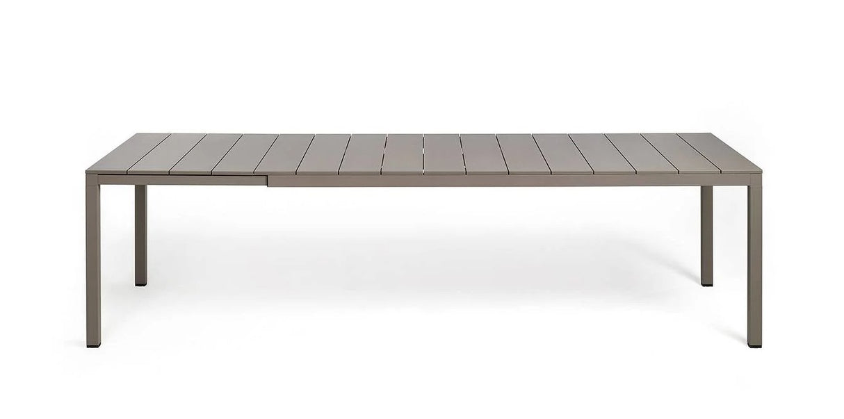 nardi nardi tavolo rio 210 extensible 210 280 x 100 cm h 76 cm alluminio tortora ean 8010352828612