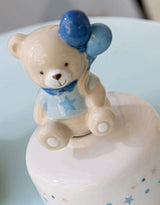 Cupido&Co. Spieluhr Teddybär mit blauen Ballons H 125 cm mit Box