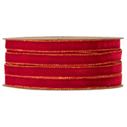 Piovaccari Band Velvet Dream Rot 9 mm x 20 m – Samtband Dekorativ für Schleifen, Geschenkpackungen, Weihnachtsdekoration und Basteln