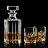 RCR Cristalleria Italiana Timeless - Quadratische Flasche mit quadratischem Glasstopper