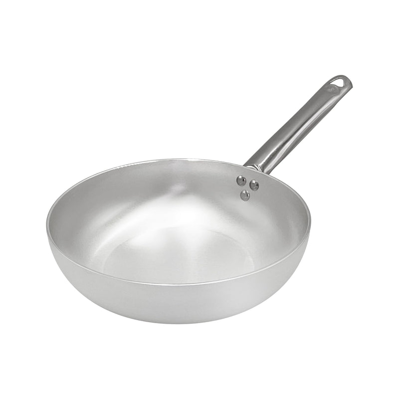 AGNELLI Schräge Bratpfanne aus Aluminium mit 1 Griff Edelstahl Ø 36 cm