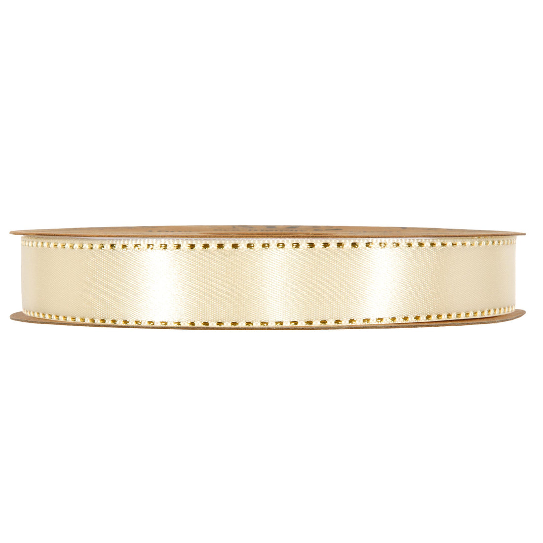 Piovaccari Nastro Satinée Cream 15 mm x 20 m – Cremefarbenes Satinband für Schleifen, Geschenkverpackungen und Weihnachtsdekorationen