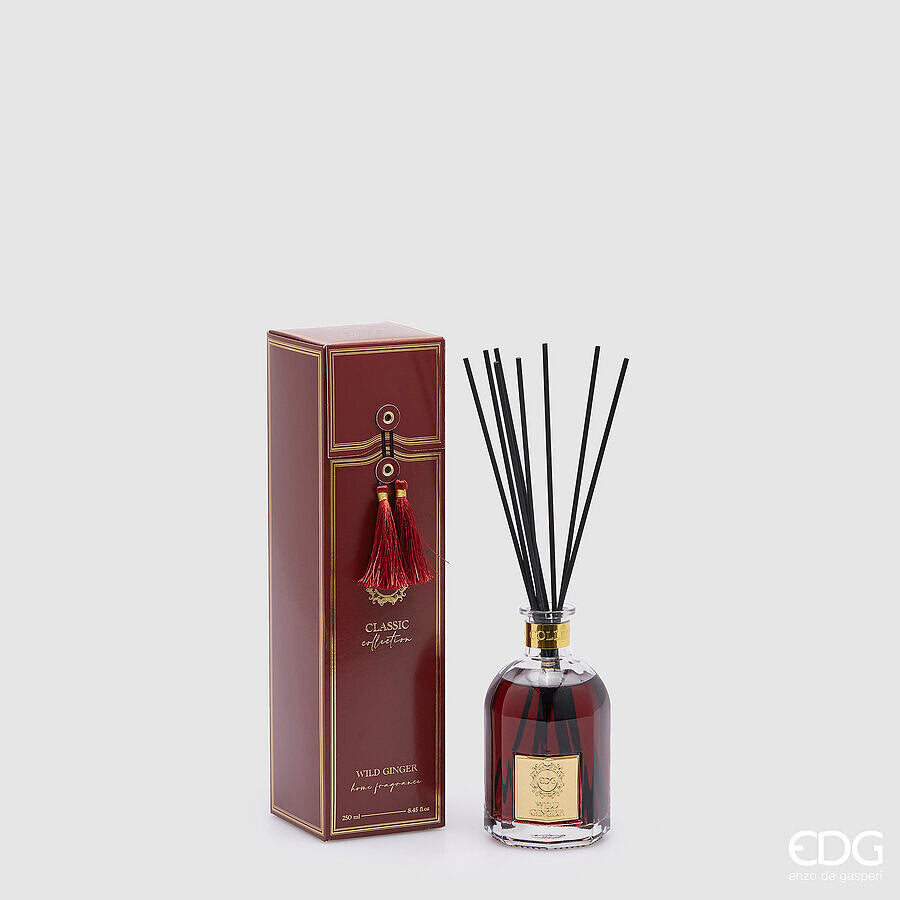 EDG Enzo De Gasperi Raumduft Flasche Classic 250 ml H 14 cm D 8,5 cm Wild Ginger