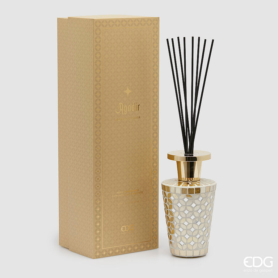 edg enzo de gasperi edg enzo de gasperi profumatore bottiglia agadir 1 000 ml h 24 cm d 13 cm ambra marocchina ean 8059824465504